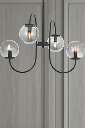 Lustra HubRom, SINIR 5004-8080-96 65x65xHmax95 cm 4xE14-40W Antracit