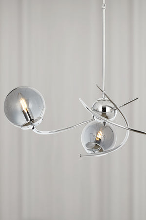 Lustra HubRom, ZULAY 5003-1020-51 80x80xHmax60 cm 3xE27-60W Crom