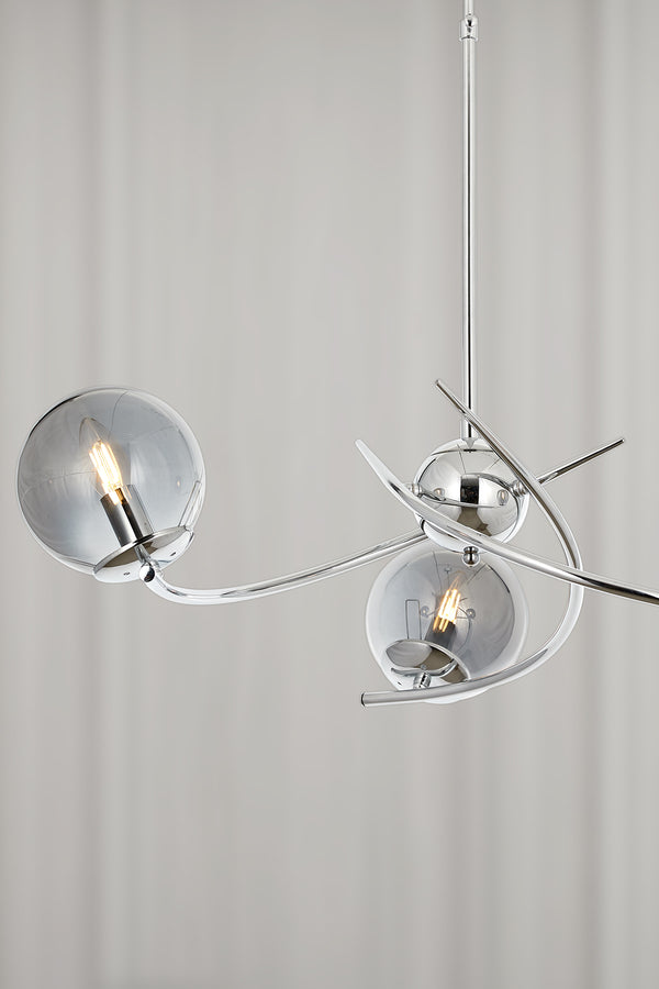 Lustra HubRom, ZULAY 5003-1020-51 80x80xHmax60 cm 3xE27-60W Crom