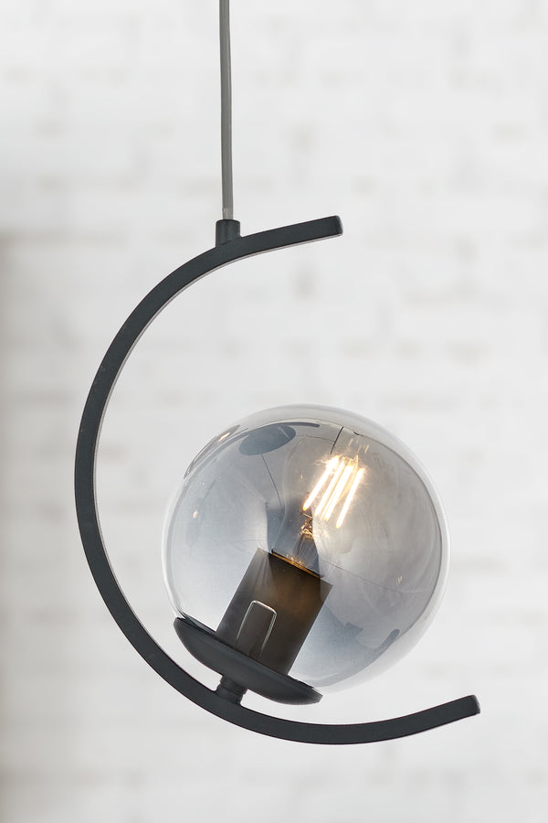 Lustra HubRom, ZAFRA 5001-1008-96 20x16xHmax70 cm 1xE27-60W Antracit