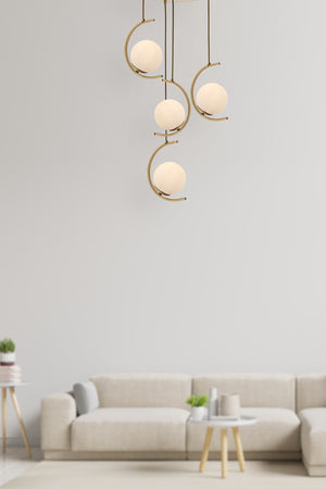 Lustra HubRom, ZAFRA 5504-1008-52 50x50xHmax100 cm 4xE27-60W Antiq