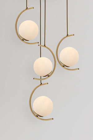 Lustra HubRom, ZAFRA 5504-1008-52 50x50xHmax100 cm 4xE27-60W Antiq