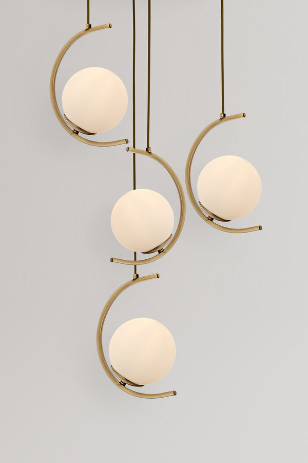 Lustra HubRom, ZAFRA 5504-1008-52 50x50xHmax100 cm 4xE27-60W Antiq