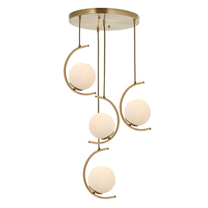 Lustra HubRom, ZAFRA 5504-1008-52 50x50xHmax100 cm 4xE27-60W Antiq