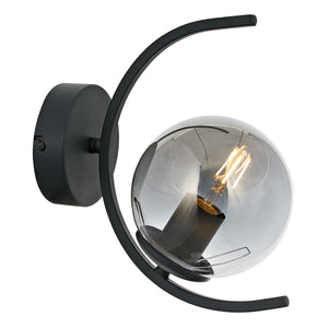 Aplica HubRom, ZAFRA 5101-1008-96 17x17xHmax32 cm 1xE27-60W Antracit