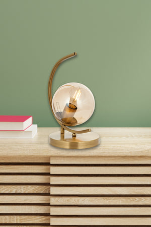 Veioza HubRom, ZAFRA 5201-1008-52 17x17xHmax32 cm 1xE27-60W Antiq