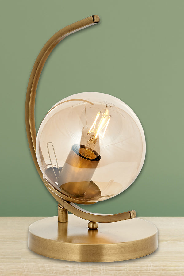 Veioza HubRom, ZAFRA 5201-1008-52 17x17xHmax32 cm 1xE27-60W Antiq