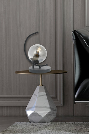 Veioza HubRom, ZAFRA 5201-1008-96 17x17xHmax32 cm 1xE27-60W Antracit