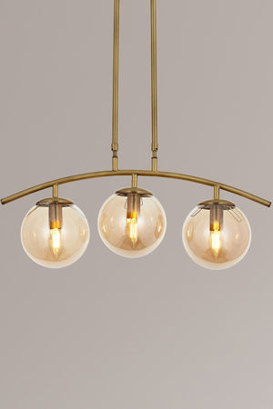 Lustra HubRom, OZEN 5403-2201-52 60x60xHmax75 cm 3xE14-40W Antiq