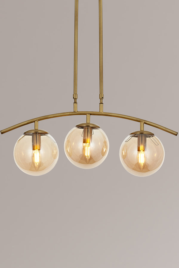 Lustra HubRom, OZEN 5403-2201-52 60x60xHmax75 cm 3xE14-40W Antiq