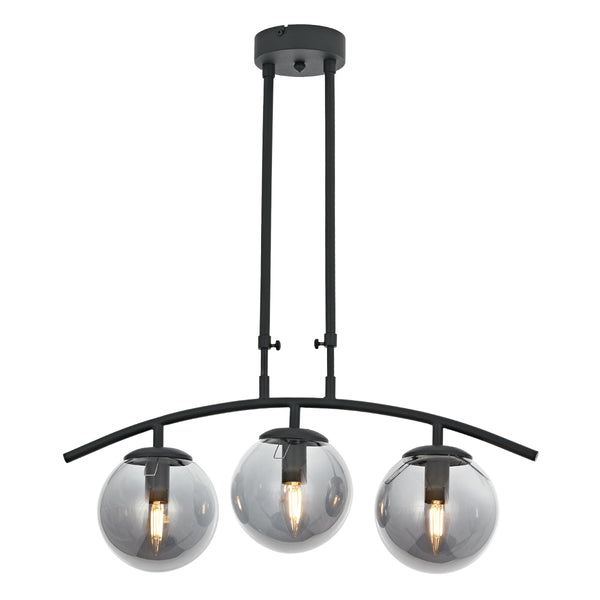 Lustra HubRom, OZEN 5403-2201-96 60x60xHmax75 cm 3xE14-40W Antracit