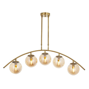 Lustra HubRom, OZEN 5405-2201-52 95x95xHmax80 cm 5xE14-40W Antiq