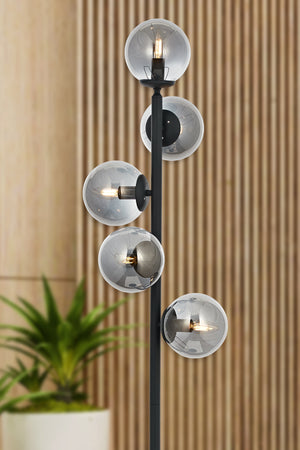 Lampadar HubRom, Z LAM 5305-4045-96 30x30xHmax160 cm 5xE14-40W Antracit