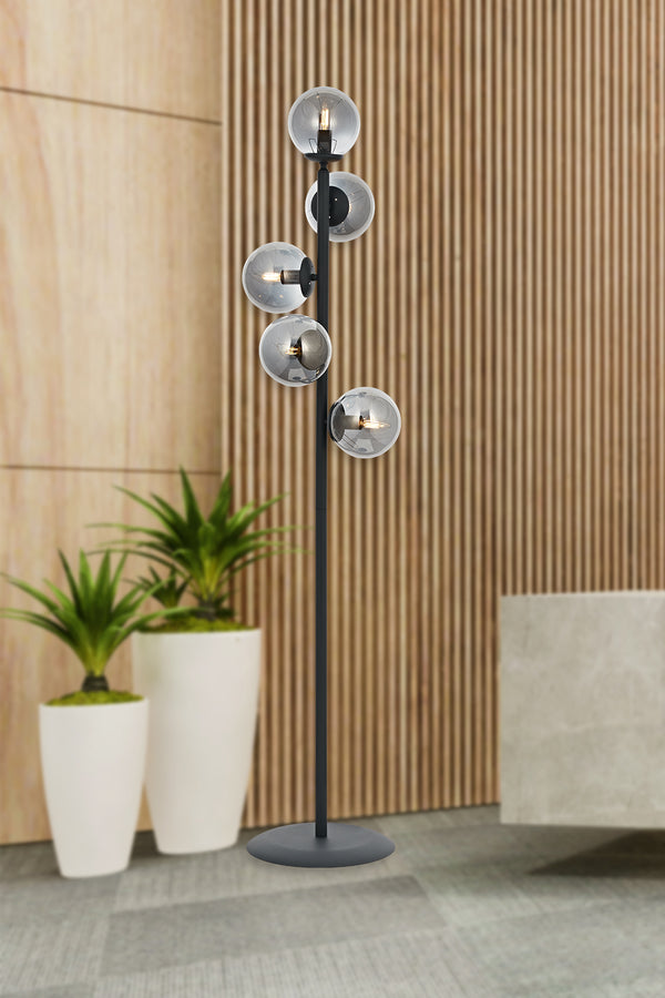 Lampadar HubRom, Z LAM 5305-4045-96 30x30xHmax160 cm 5xE14-40W Antracit