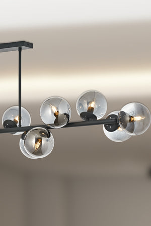 Lustra HubRom, Z SIRALI 5014-4045-96 170x170x35xHmax80 cm 14xE14-40W Antracit