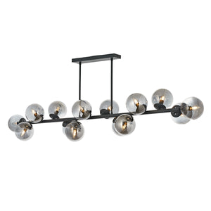 Lustra HubRom, Z SIRALI 5014-4045-96 170x170x35xHmax80 cm 14xE14-40W Antracit