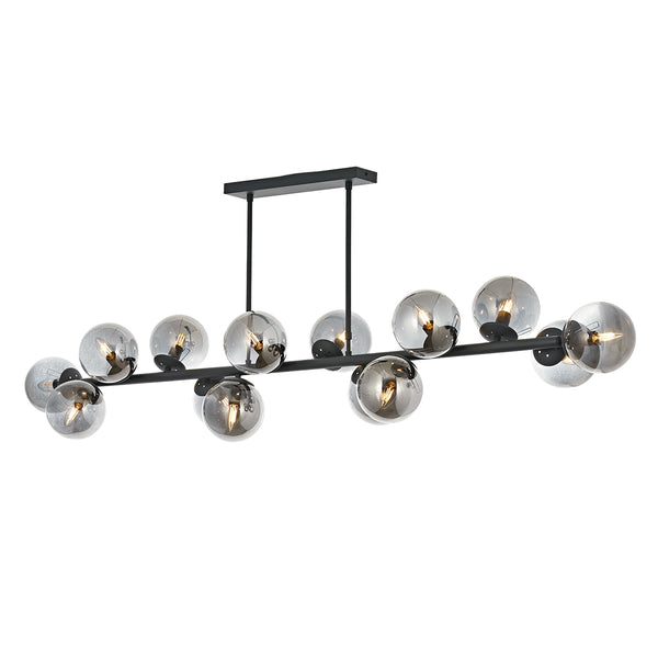 Lustra HubRom, Z SIRALI 5014-4045-96 170x170x35xHmax80 cm 14xE14-40W Antracit