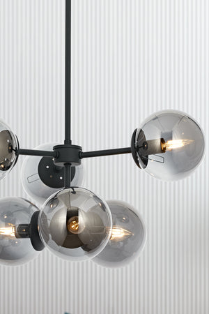 Lustra HubRom, KOST 5006-2204-96 55x55xHmax100 cm 6xE27-60W Antracit