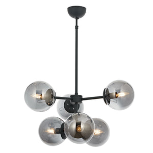 Lustra HubRom, KOST 5006-2204-96 55x55xHmax100 cm 6xE27-60W Antracit