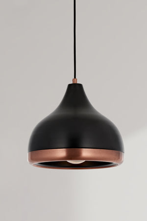 Lustra HubRom, DELIGHT 5001-4556-64 28x28xHmax80 cm 1xE27-60W Negru/Cupru