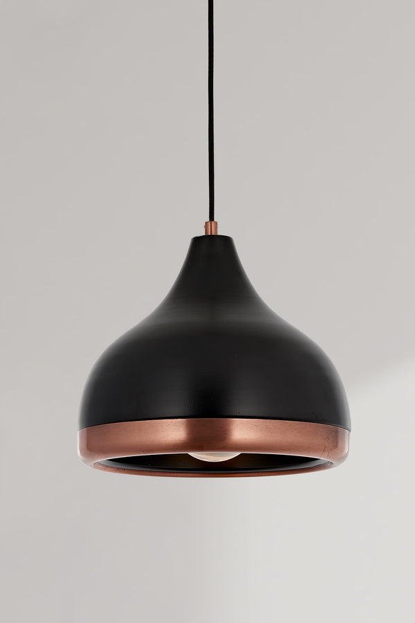 Lustra HubRom, DELIGHT 5001-4556-64 28x28xHmax80 cm 1xE27-60W Negru/Cupru