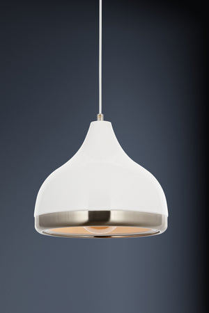 Lustra HubRom, DELIGHT 5001-4556-35 28x28xHmax80 cm 1xE27-60W Alb/Crom Satinat