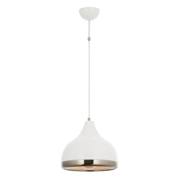 Lustra HubRom, DELIGHT 5001-4556-35 28x28xHmax80 cm 1xE27-60W Alb/Crom Satinat