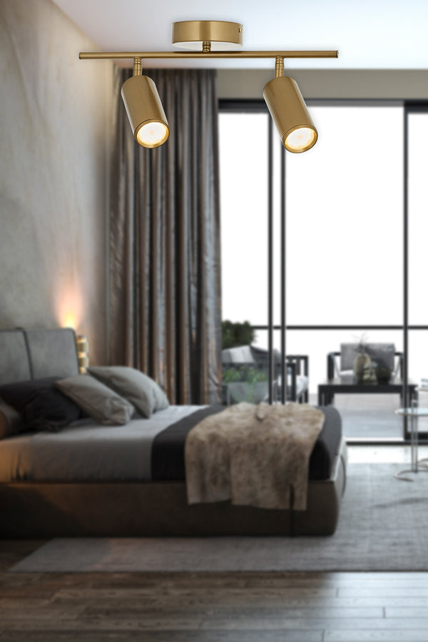 Plafoniera  HubRom, RAY 5402-1158-52 24x45 cm 2xG10-Max40W Antiq