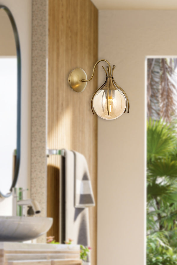 Aplica HubRom, PENCE 5101-1766-52 20x20xHmax30 cm 1xE27-60W Antiq