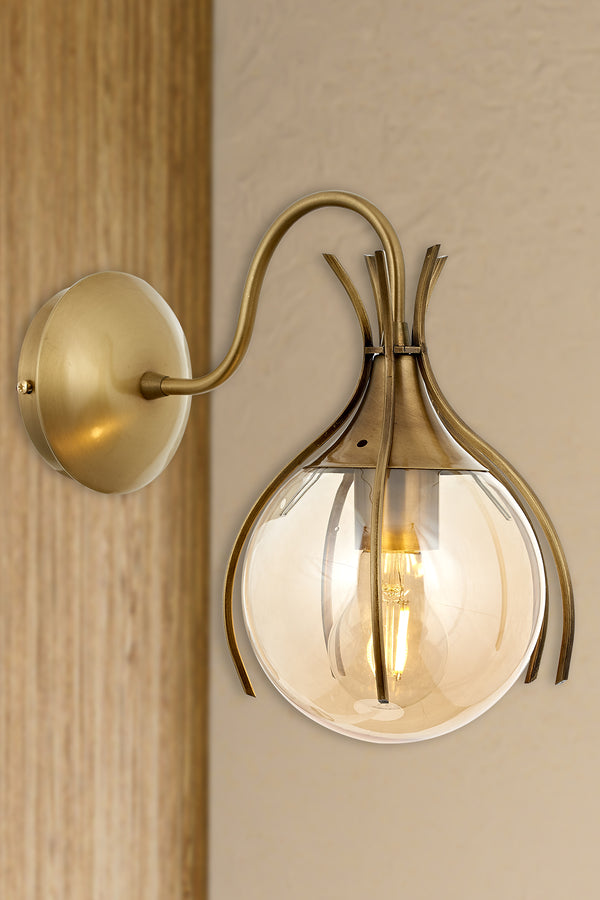 Aplica HubRom, PENCE 5101-1766-52 20x20xHmax30 cm 1xE27-60W Antiq