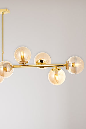 Lustra HubRom, Z SIRALI 5012-4045-61 170x170x35xHmax80 cm 12xE14-40W Auriu