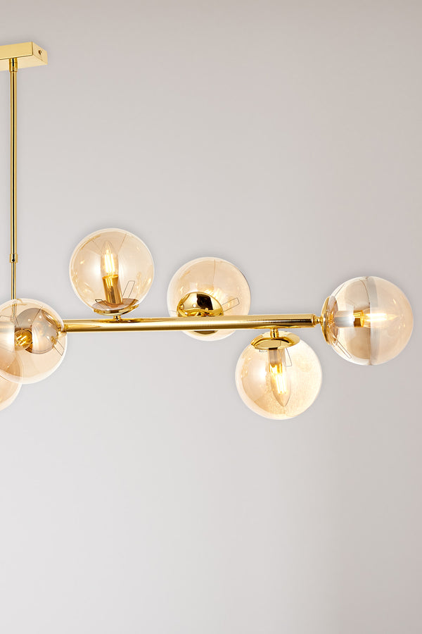 Lustra HubRom, Z SIRALI 5012-4045-61 170x170x35xHmax80 cm 12xE14-40W Auriu