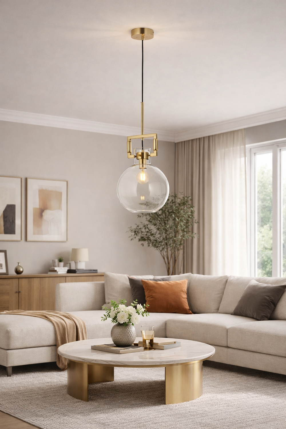 Lustra HubRom, BELIS 5013-1443-52 25x25xHmax55-150 cm 1xE27-60W Antiq