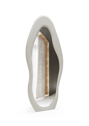 Oglinda HubRom Midye, 185x75 cm, Alb