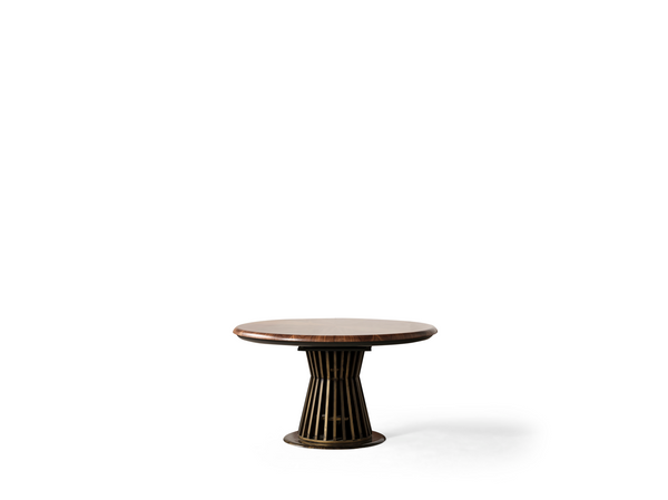 Set Dining HubRom Pablo, 1xMasa(140-190x100x77), 6xScaun, Antiq/Antracit/Lemn
