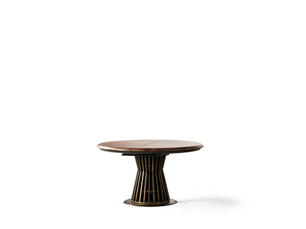 Set Dining HubRom Pablo, 1xMasa(140-190x100x77), 6xScaun, Antiq/Antracit/Lemn