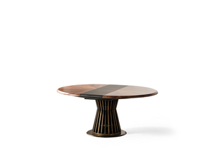 Set Dining HubRom Pablo, 1xMasa(140-190x100x77), 6xScaun, Antiq/Antracit/Lemn