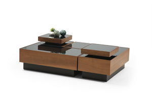 Masuta de Cafea HubRom Liza, 135X90X30, Lemn/Negru