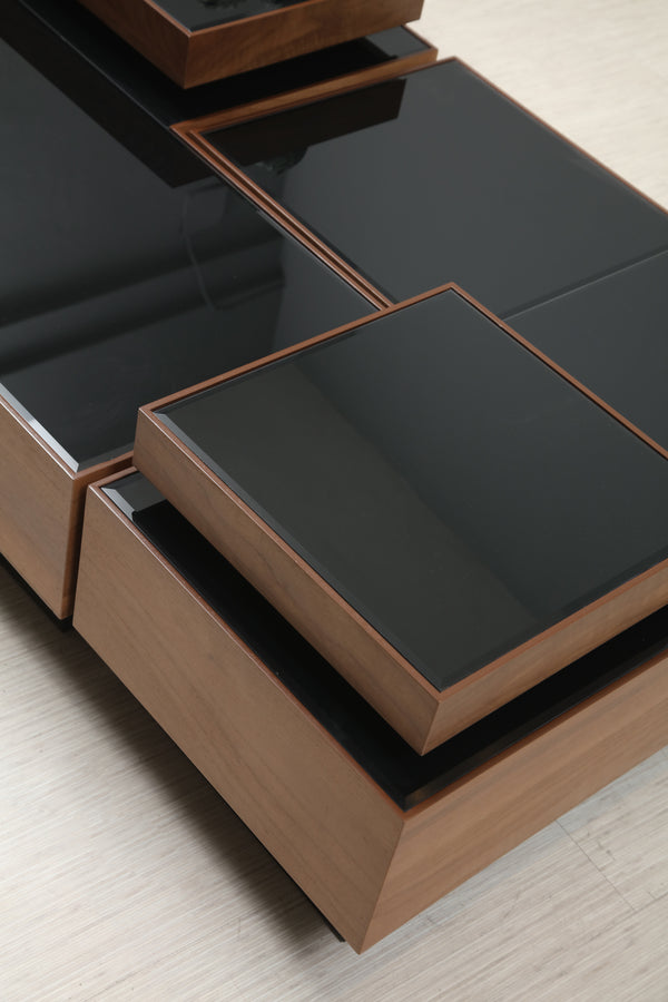 Masuta de Cafea HubRom Liza, 135X90X30, Lemn/Negru