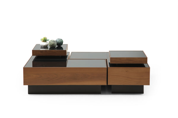 Masuta de Cafea HubRom Liza, 135X90X30, Lemn/Negru