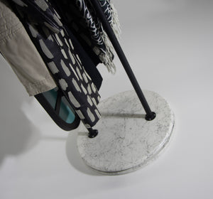 Oglinda HubRom Elit, 185x35x37 cm, Alb/Negru