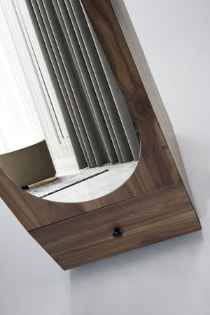 Oglinda HubRom Ekol Ceviz, 170x45x47 cm, Lemn