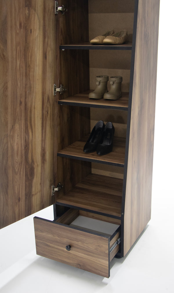 Oglinda HubRom Ekol Ceviz, 170x45x47 cm, Lemn