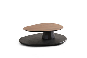 Masuta de Cafea HubRom Pierro, 130X80X30 cm, Lemn/Negru