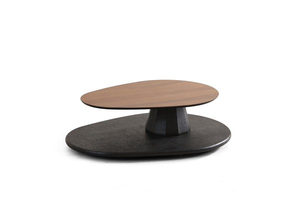 Masuta de Cafea HubRom Pierro, 130X80X30 cm, Lemn/Negru