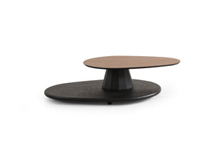 Masuta de Cafea HubRom Pierro, 130X80X30 cm, Lemn/Negru