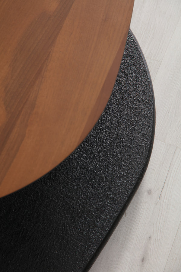 Masuta de Cafea HubRom Pierro, 130X80X30 cm, Lemn/Negru