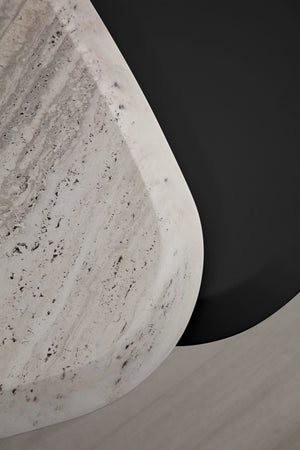 Masuta de Cafea HubRom Negro, 84x88x45 cm, Grı/Negru