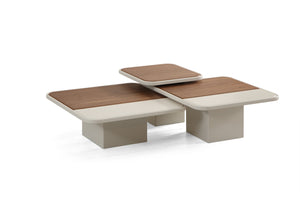 Set Masute de Cafea HubRom Lucca, 90x80x60 cm, Lemn/Grı