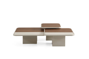 Set Masute de Cafea HubRom Lucca, 90x80x60 cm, Lemn/Grı